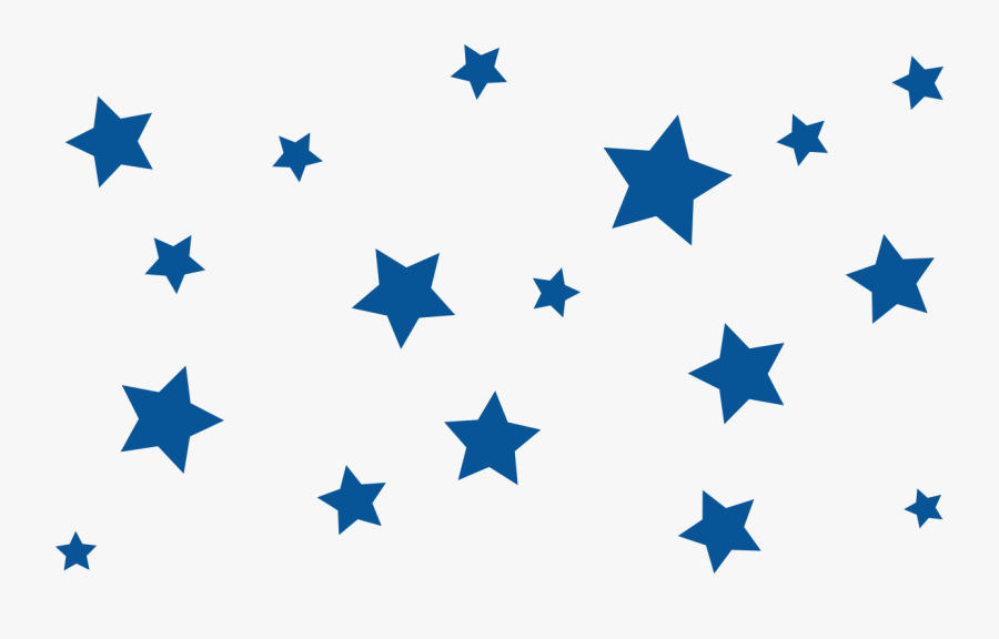 Star Clip Art - Blue Stars Transparent Background, Transparent Clipart