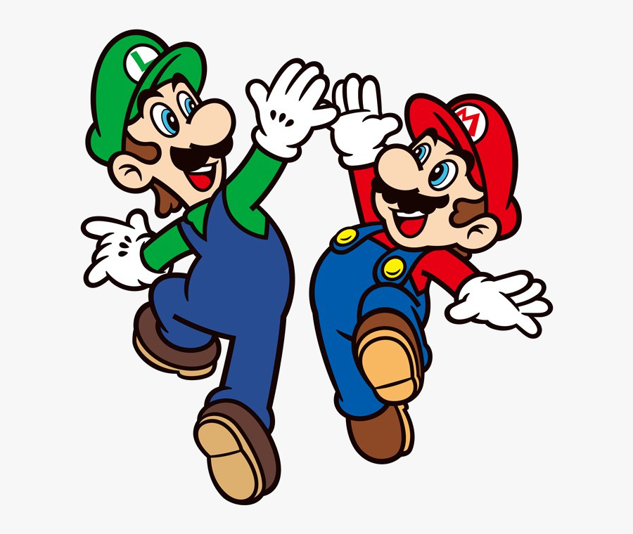 High Five, Bro By Sarahvilela - Mario And Luigi 2d, Transparent Clipart
