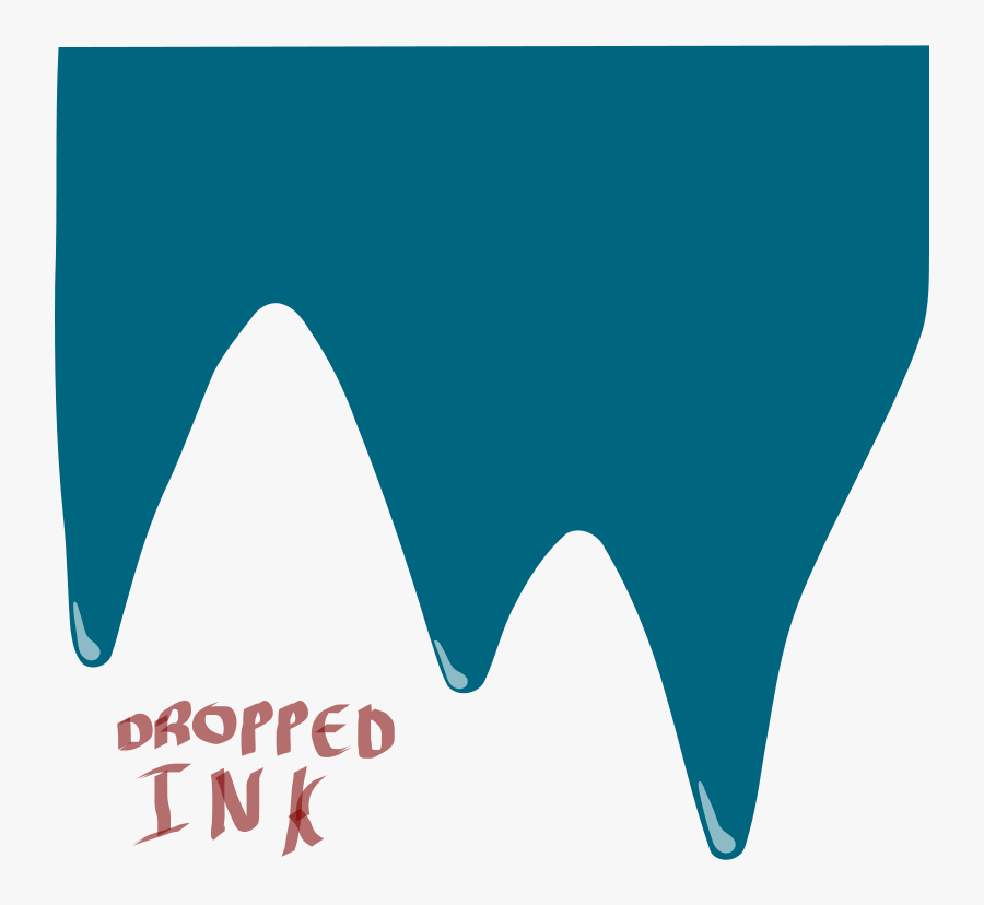 Dropped Ink, Transparent Clipart