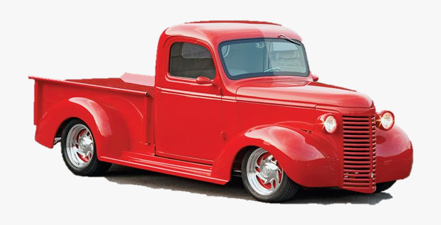 Land Vehicle,classic,pickup Truck,vehicle Door,classic - Old Red Truck Png, Transparent Clipart