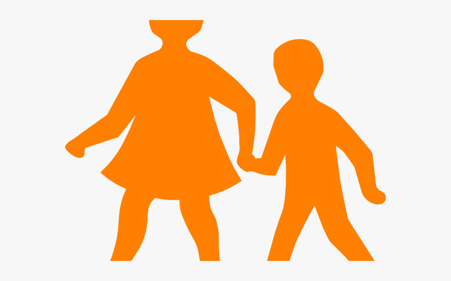 Human Clipart Sibling - Children Road Sign, Transparent Clipart