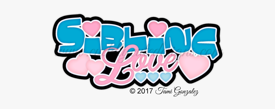 Sibling Love Clip Art, Transparent Clipart