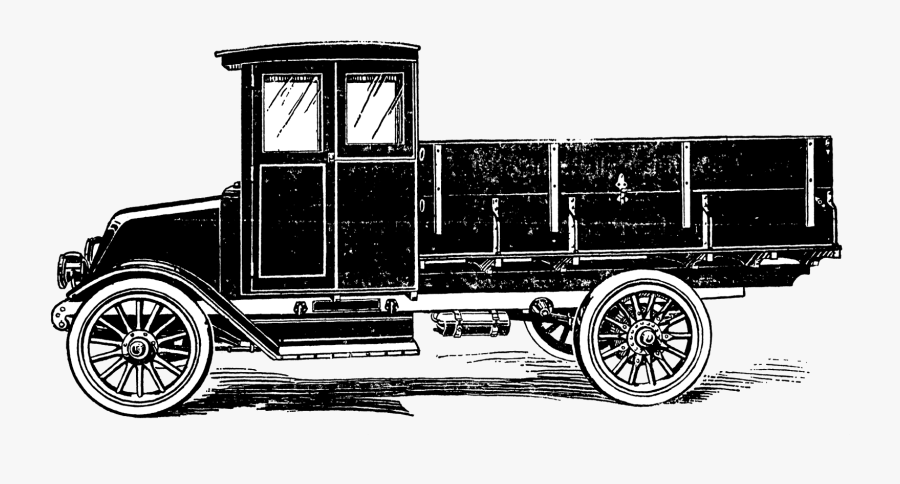 Antique Motor Truck - Antique Car, Transparent Clipart
