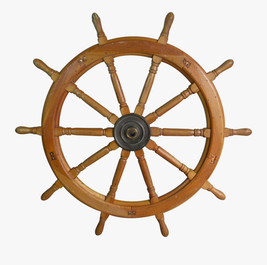 Vintage Huge Ship Wheel Clipart , Png Download - Ship Steering Wheel Free, Transparent Clipart