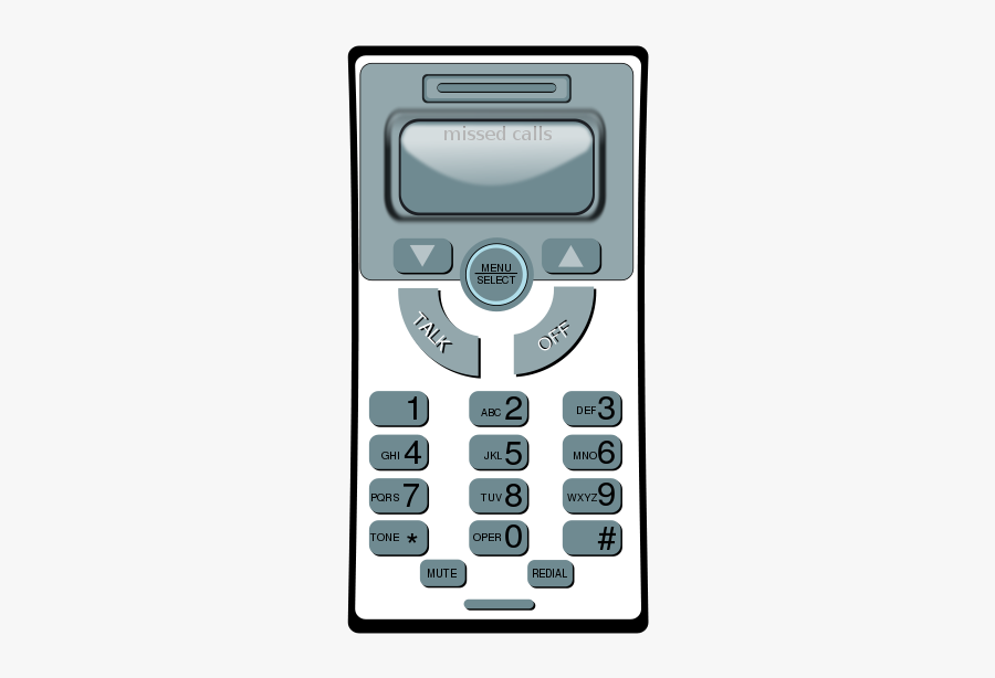 Telephone - Feature Phone, Transparent Clipart