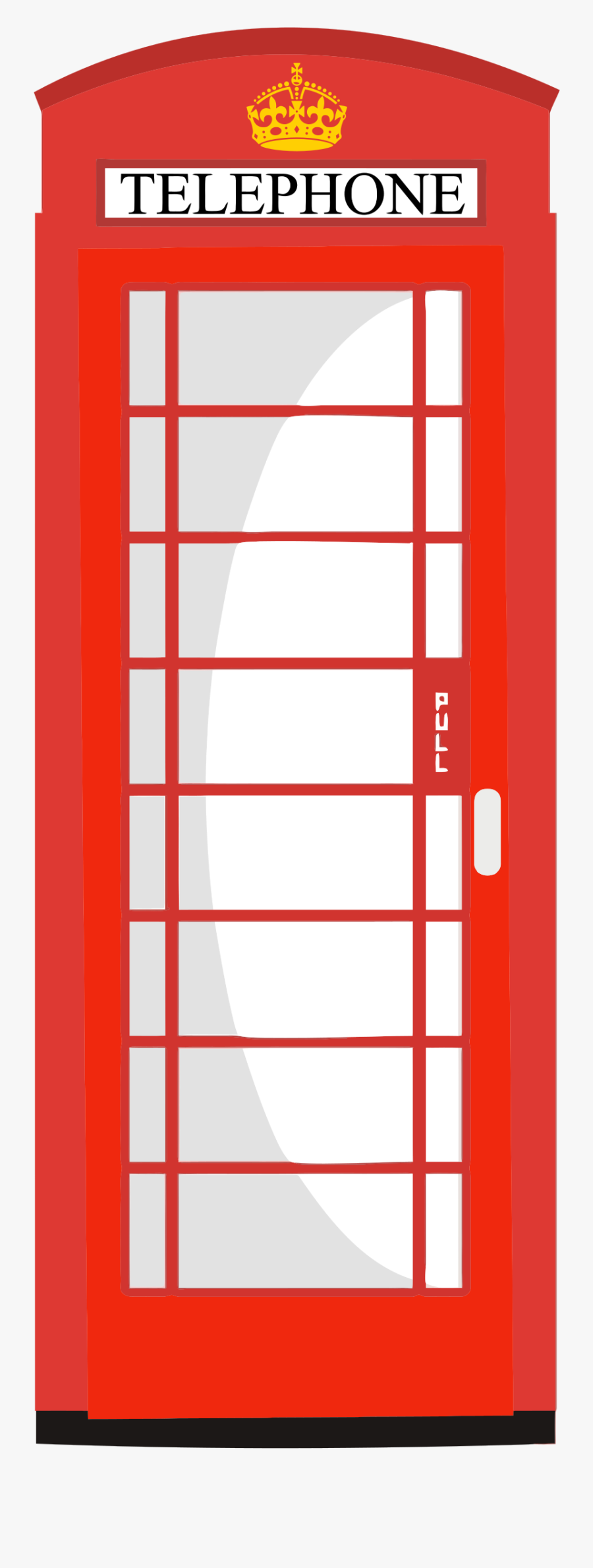 Red Phone Booth Clipart, Transparent Clipart