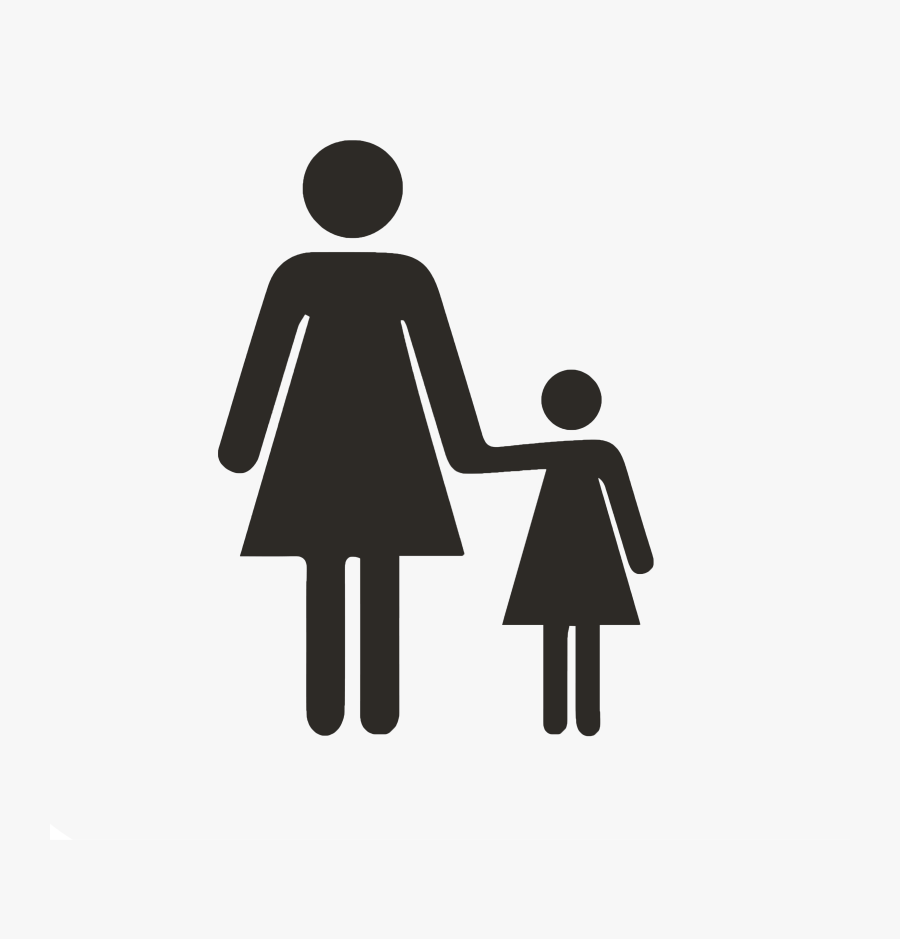 Clip Art Single Mom Clipart - Free Vector Icon Woman, Transparent Clipart
