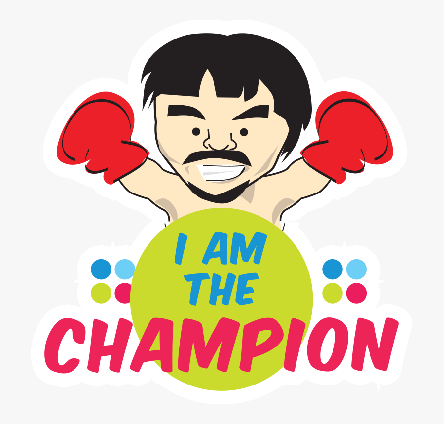 Transparent Champion Clipart - Manny Pacquiao Drawing Png, Transparent Clipart