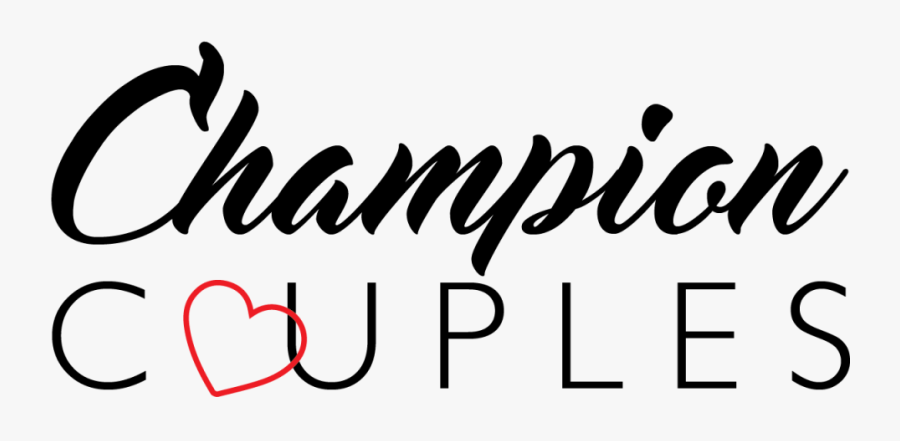 Champion Couples Logo Final -black - Calligraphy, Transparent Clipart