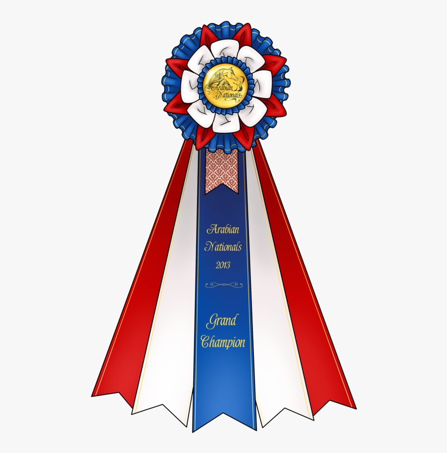 Grand Champion Horse Show Ribbon, Transparent Clipart