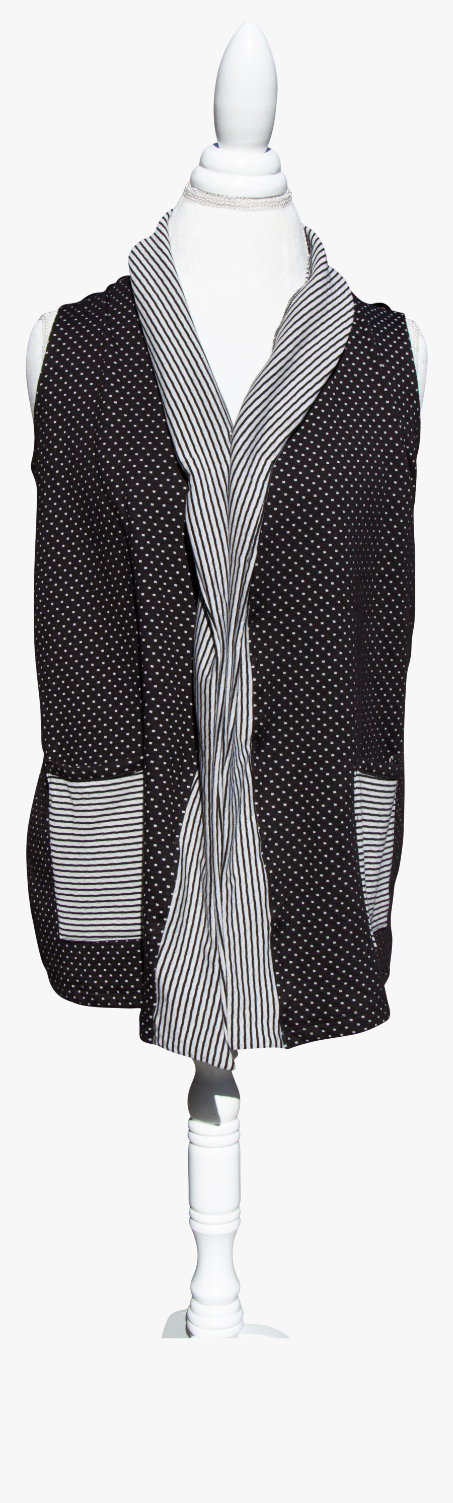 The Mommy Wrap® • Sleeveless Black Polka Dot - Mannequin, Transparent Clipart