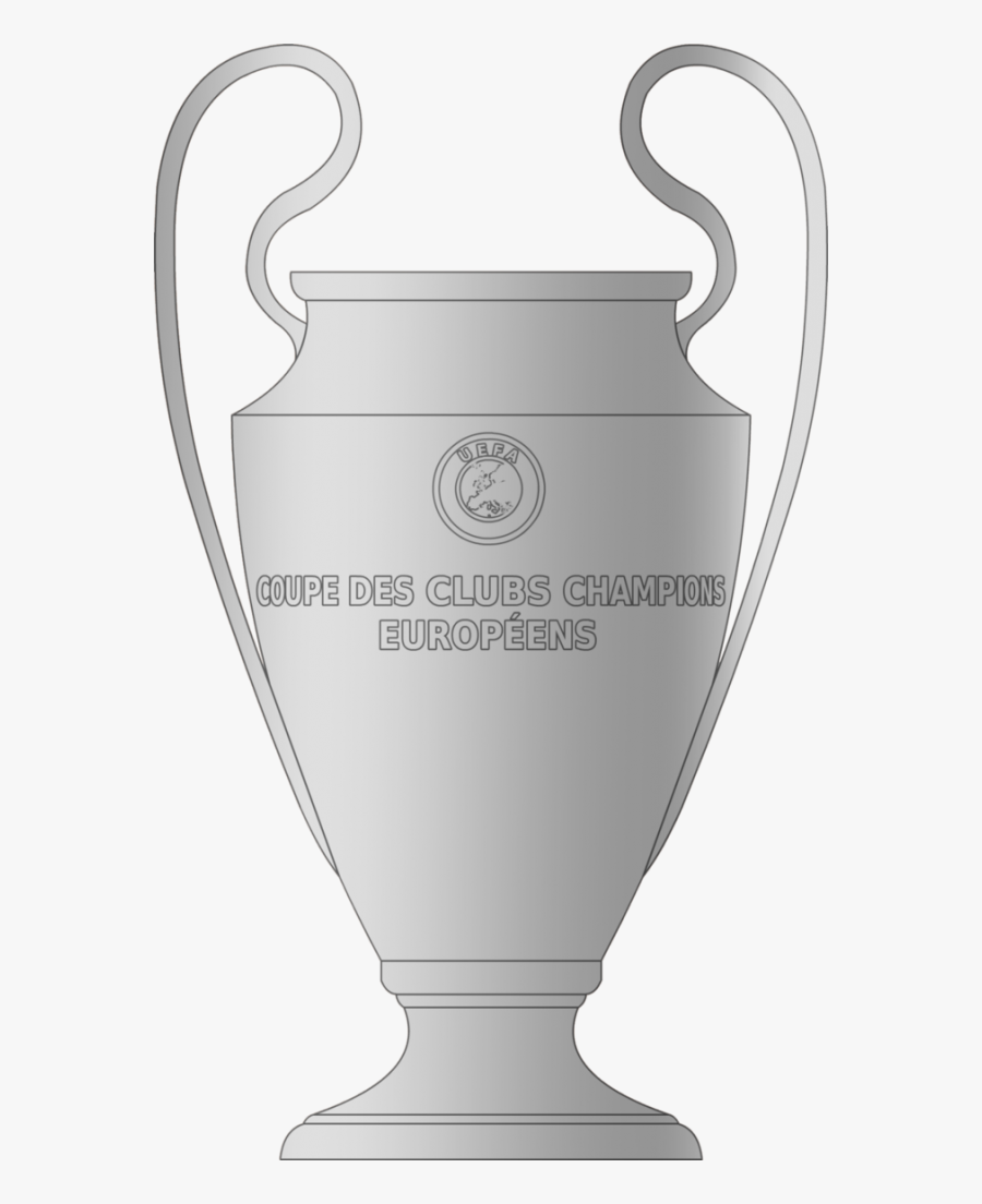 Cup Vector Clipart Psd - Champions League Trophy Drawing, Transparent Clipart