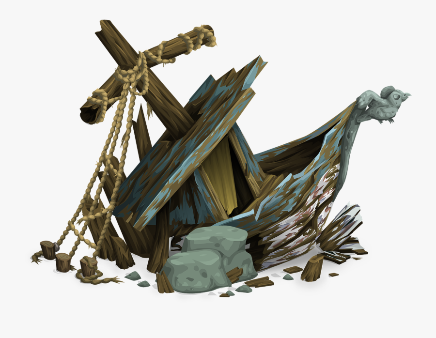 - Shipwreck Clipart - Sunken Ship Transparent Background, Transparent Clipart