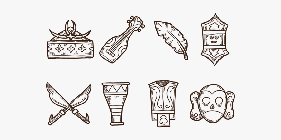 Dayak Icons Vector - Dayak Clipart Black And White, Transparent Clipart