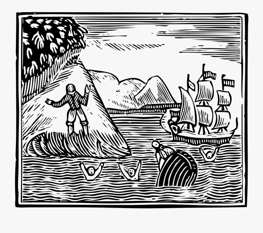 Robinson Crusoe The Wreck - Robinson Crusoe Coloring Pages, Transparent Clipart