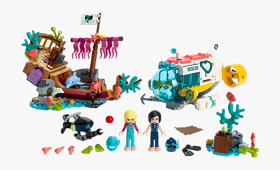 Transparent Underwater Shipwreck Clipart - Lego Friends 41378, Transparent Clipart