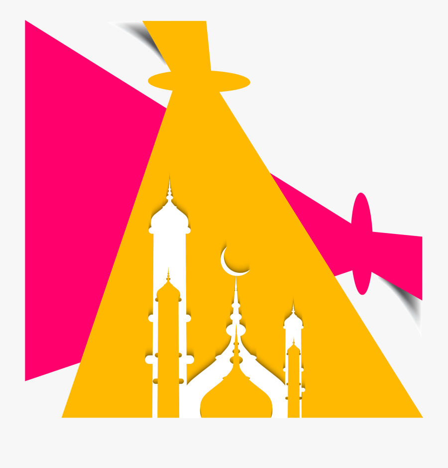 Geometry Of Mosque Ramadan Illustration Al Eid Clipart - Eid Mubarak Flyer, Transparent Clipart