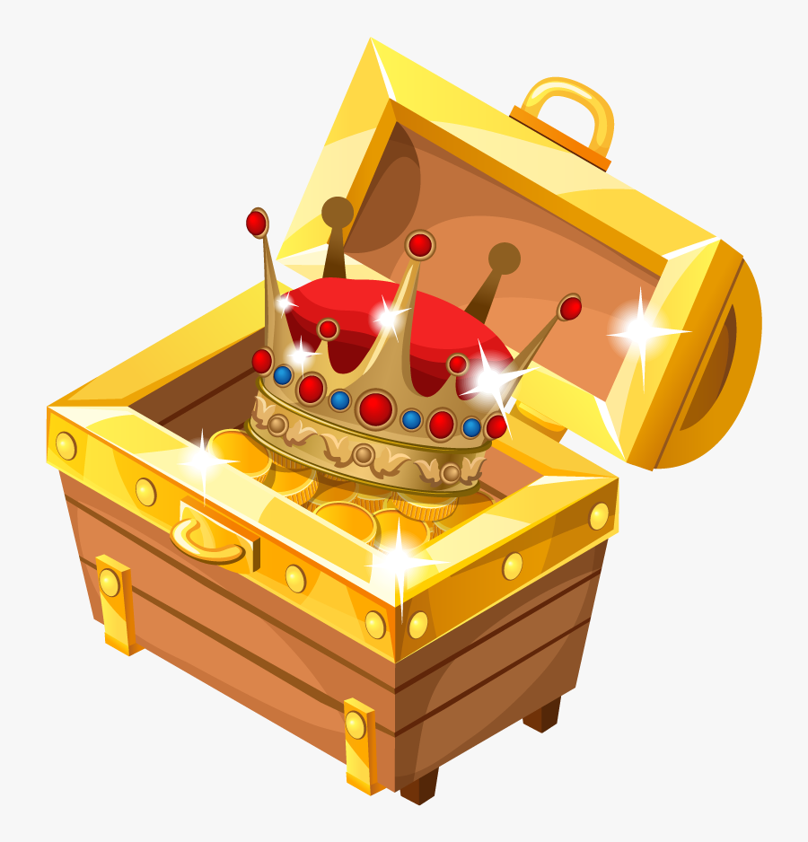 Treasure Jewellery Clip Art - Cartoon Treasure Chest Png, Transparent Clipart