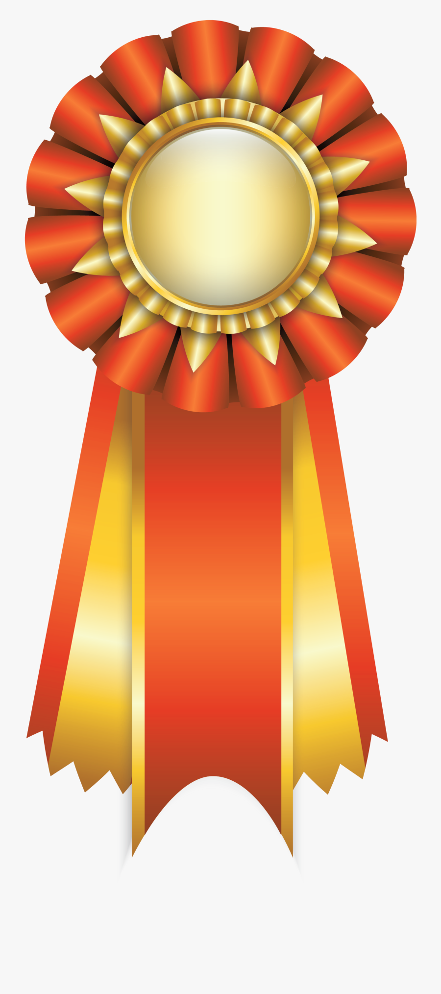 Gold Ribbon Award Png, Transparent Clipart