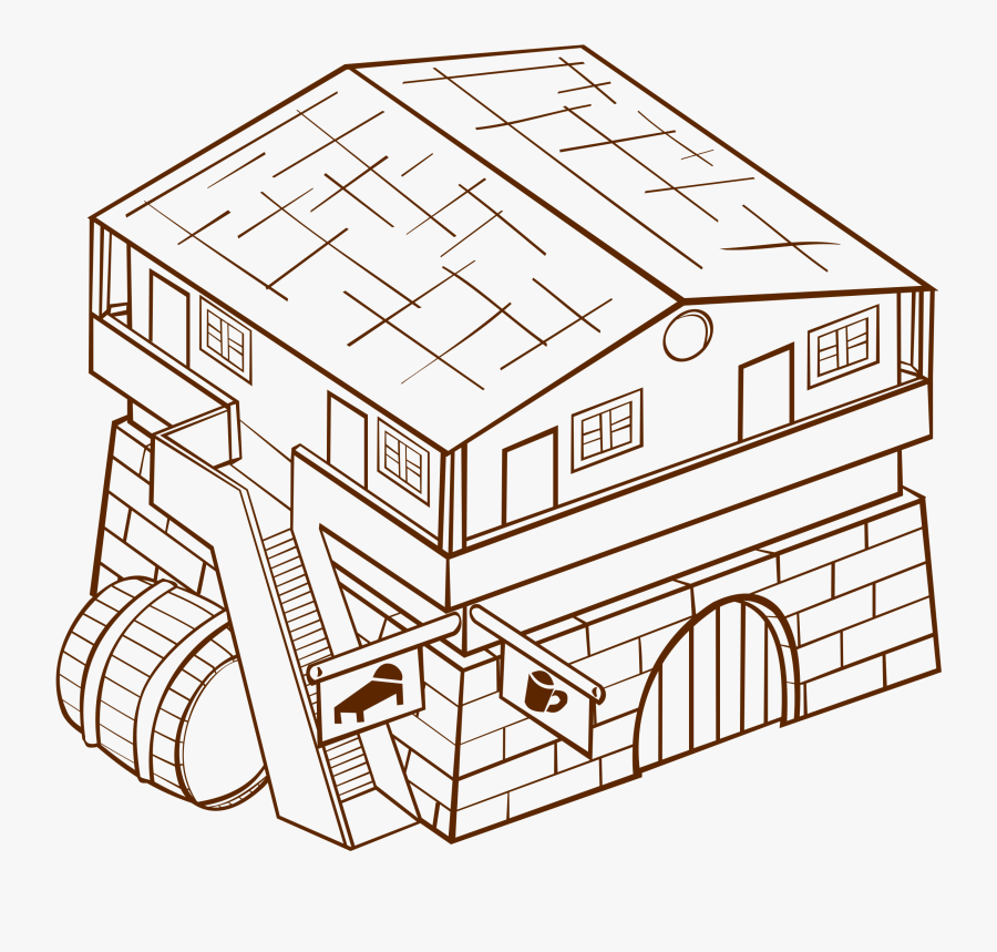 Inn Vector, Transparent Clipart