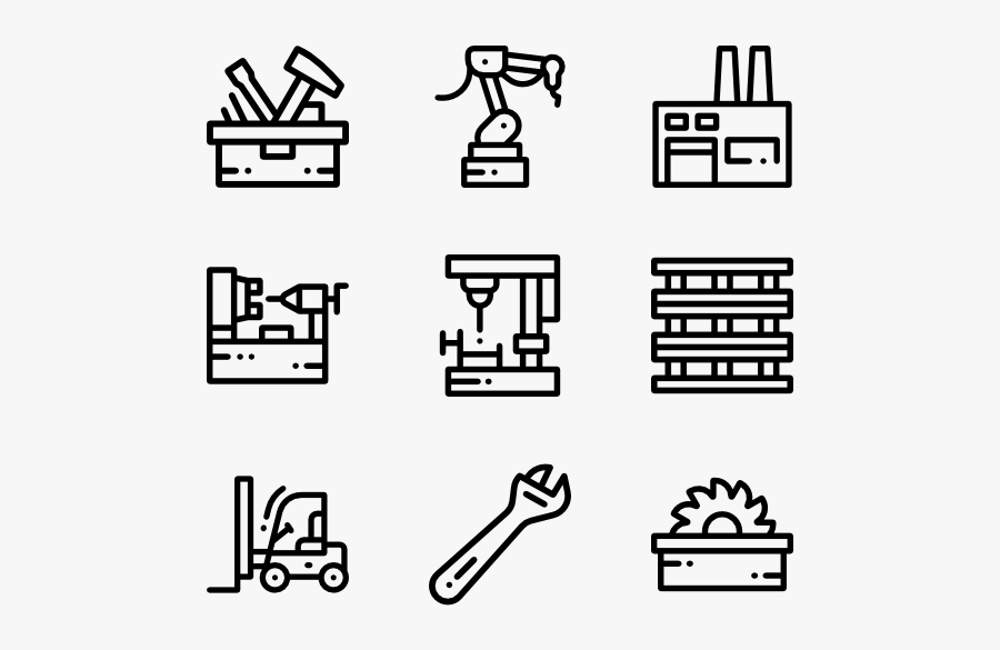 Clip Art Icon Packs Vector - Icono Manufactura, Transparent Clipart