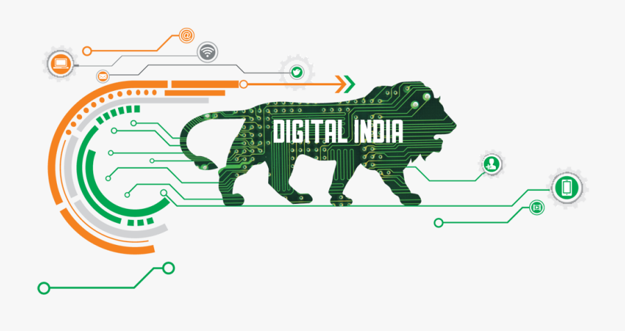Digital India Logo, Transparent Clipart