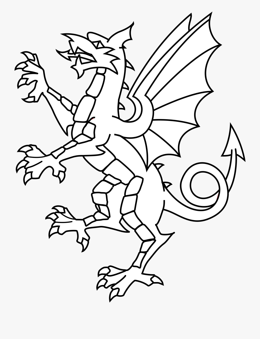 Line Art,art,organ - Somerset Dragon, Transparent Clipart