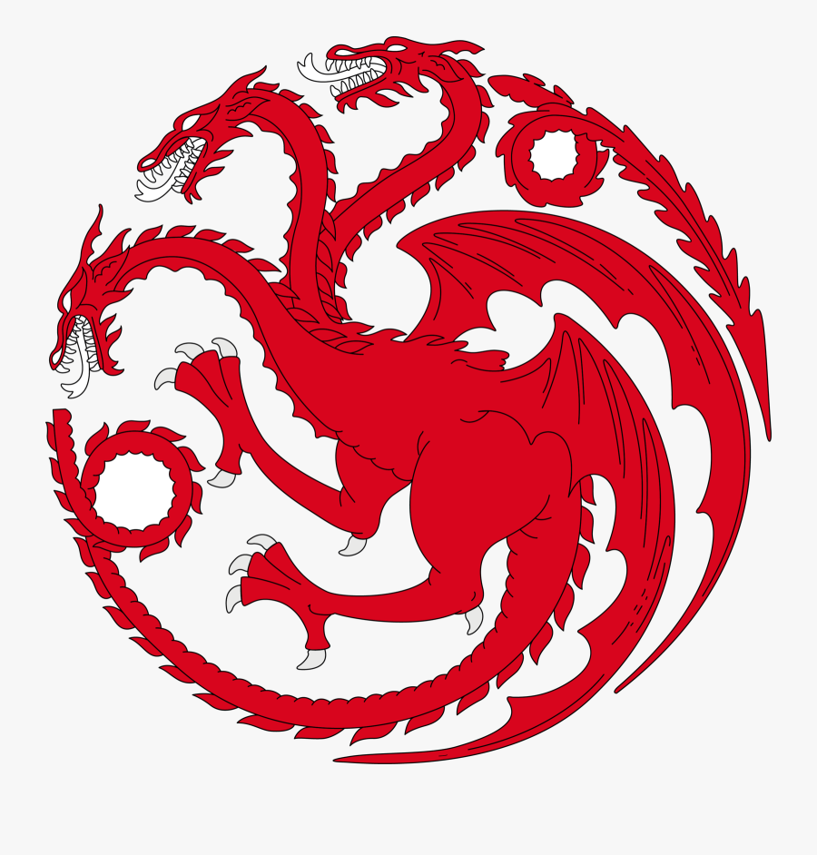 Game Of Thrones Dragon Clipart Black And White Library - Game Of Thrones Dragon Sigil, Transparent Clipart