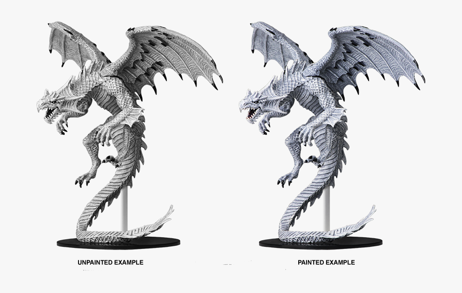 Black And White Dragon Images - Pathfinder Gargantuan White Dragon, Transparent Clipart