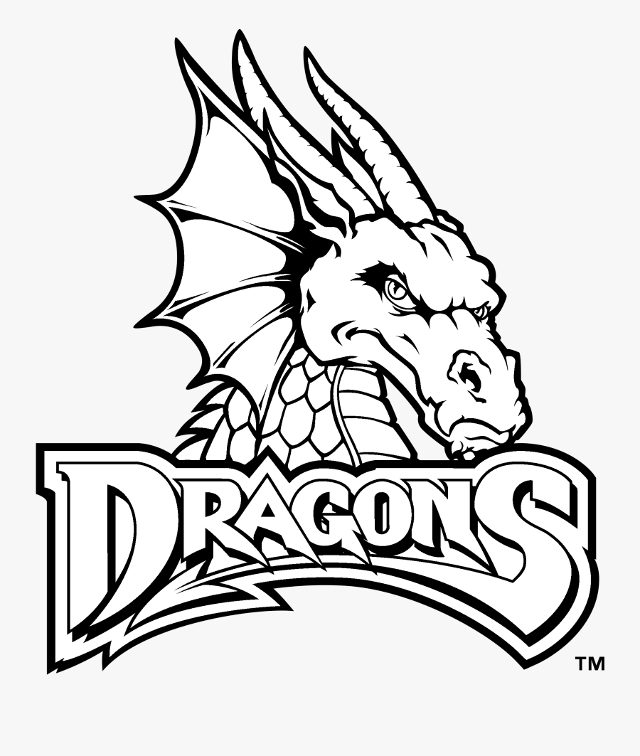Dayton Dragons Logo Black And White - Silver Creek Dragons Logo, Transparent Clipart
