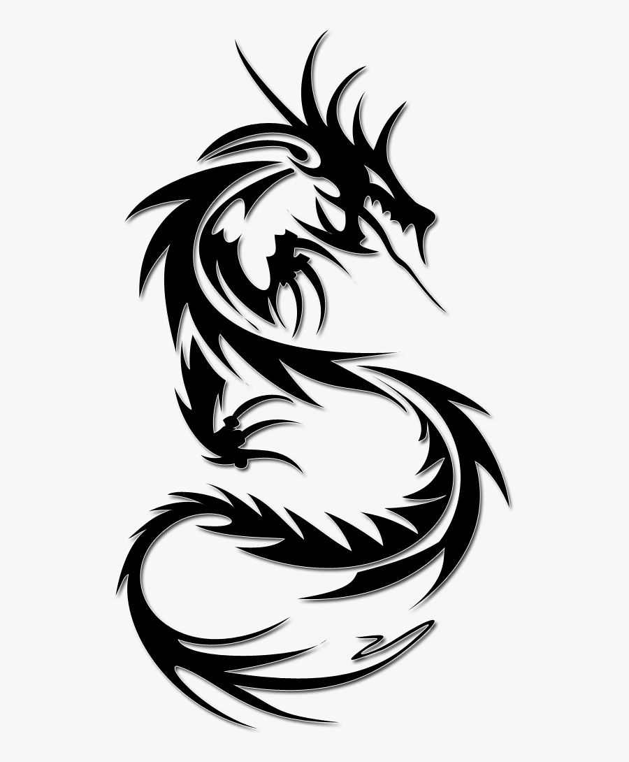 Tattoo Tattoos Dragon Download Hq Png Clipart - Simple Dragon Tattoo Drawings, Transparent Clipart