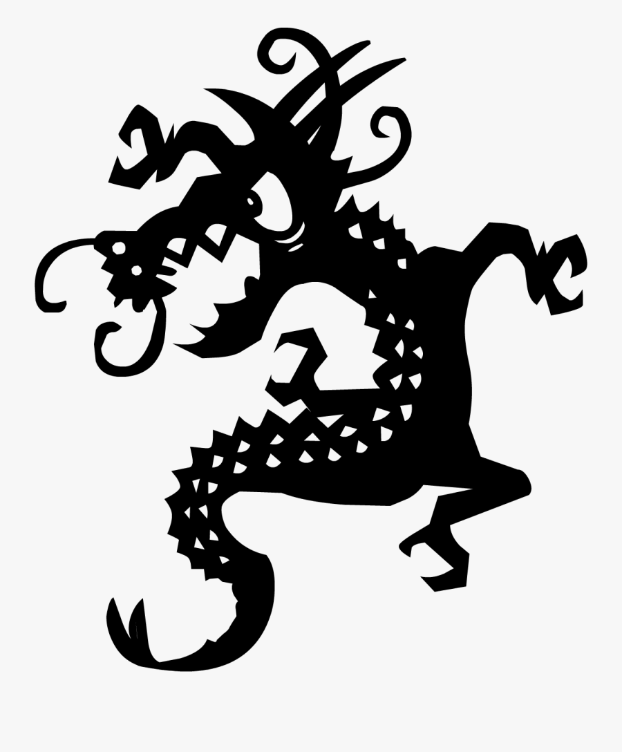 Black Tattoo Dragon Png Images - Mom Dad Wale Sticker, Transparent Clipart