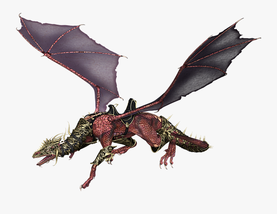 Dragon Wings Armor Fantasy Png Image - Dragon Wings Flying, Transparent Clipart