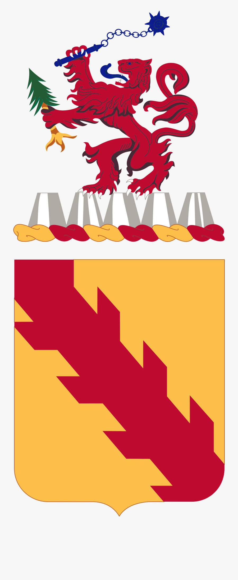 Bronze Star Medal With Valor Clipart - 32nd Armored Regiment Crest, Transparent Clipart