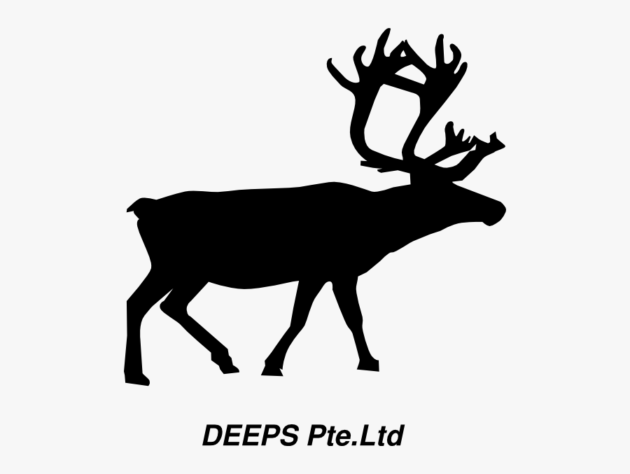 Animal Silhouette Reindeer, Transparent Clipart