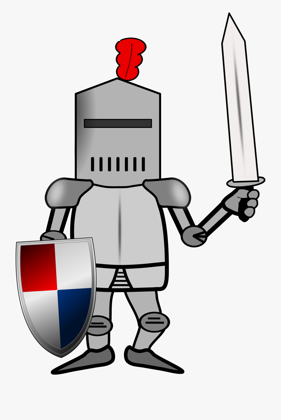 Chevalier Bras Levã© Clip Arts - Transparent Knight Clipart, Transparent Clipart