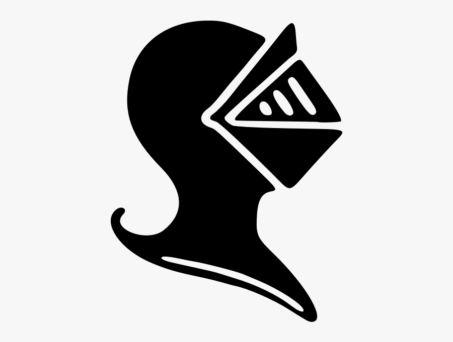 Silhouette,monochrome Photography,symbol - Armor Helmet Clipart Black, Transparent Clipart