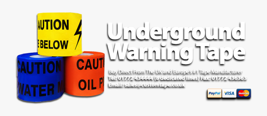 Underground Warning Tape From The Uk"s - Orange, Transparent Clipart