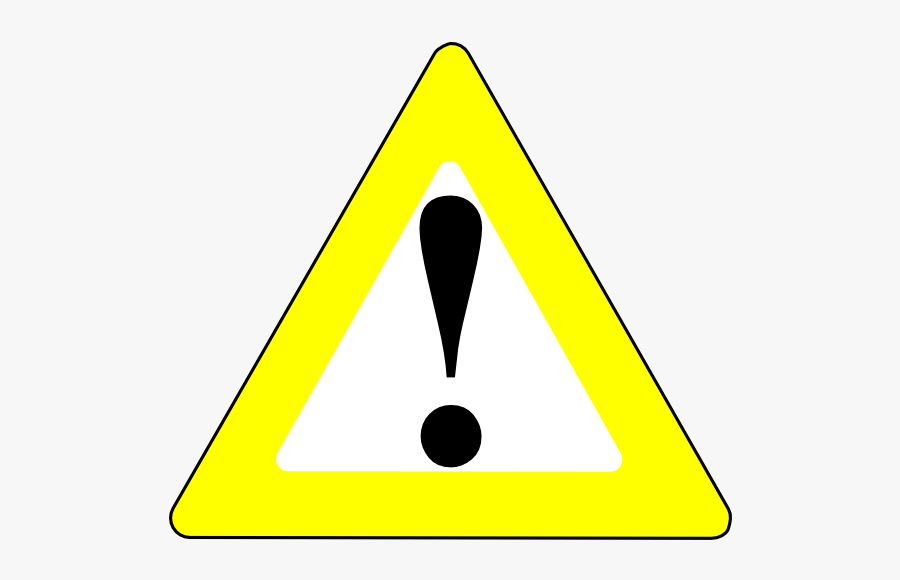 Black Warning, Transparent Clipart