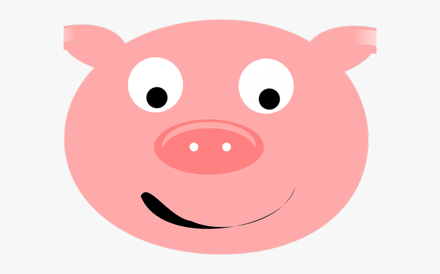 Pork Clipart Pig Face - Cartoon, Transparent Clipart