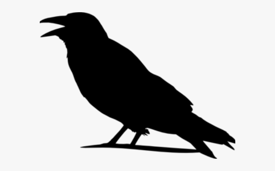 Raven Outline Cliparts - Crow Clipart, Transparent Clipart