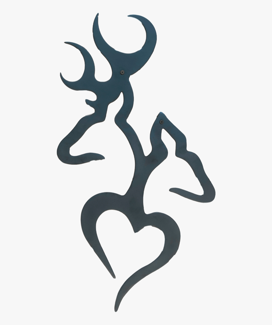 Buck And Doe Heart - Hunting Decal, Transparent Clipart