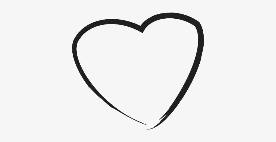 Simple Heart Outline - Heart, Transparent Clipart