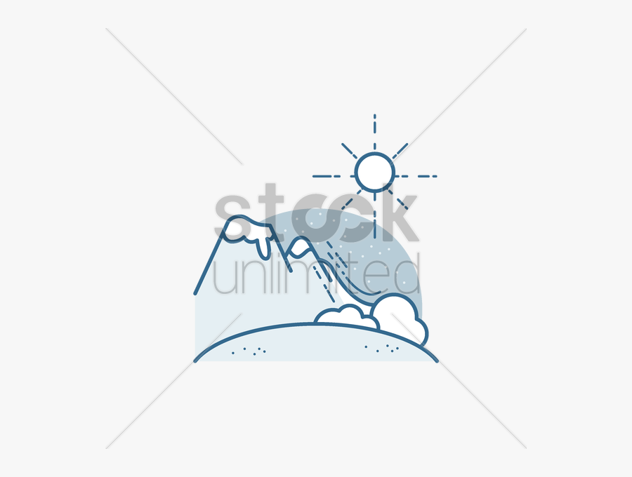 Avalanche Clipart Sketch - Illustration, Transparent Clipart