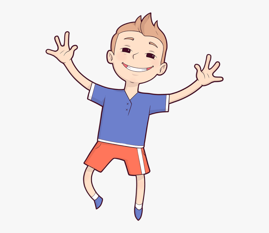 Transparent Kid Jumping Clipart - Cartoon, Transparent Clipart