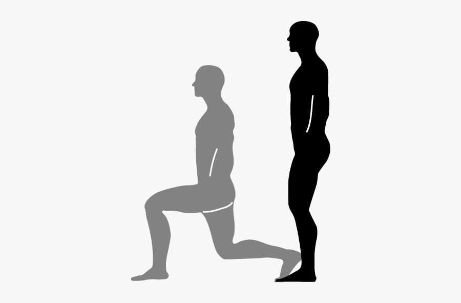 Lunges Level Pinterest And - Lunging Clipart Black And White, Transparent Clipart