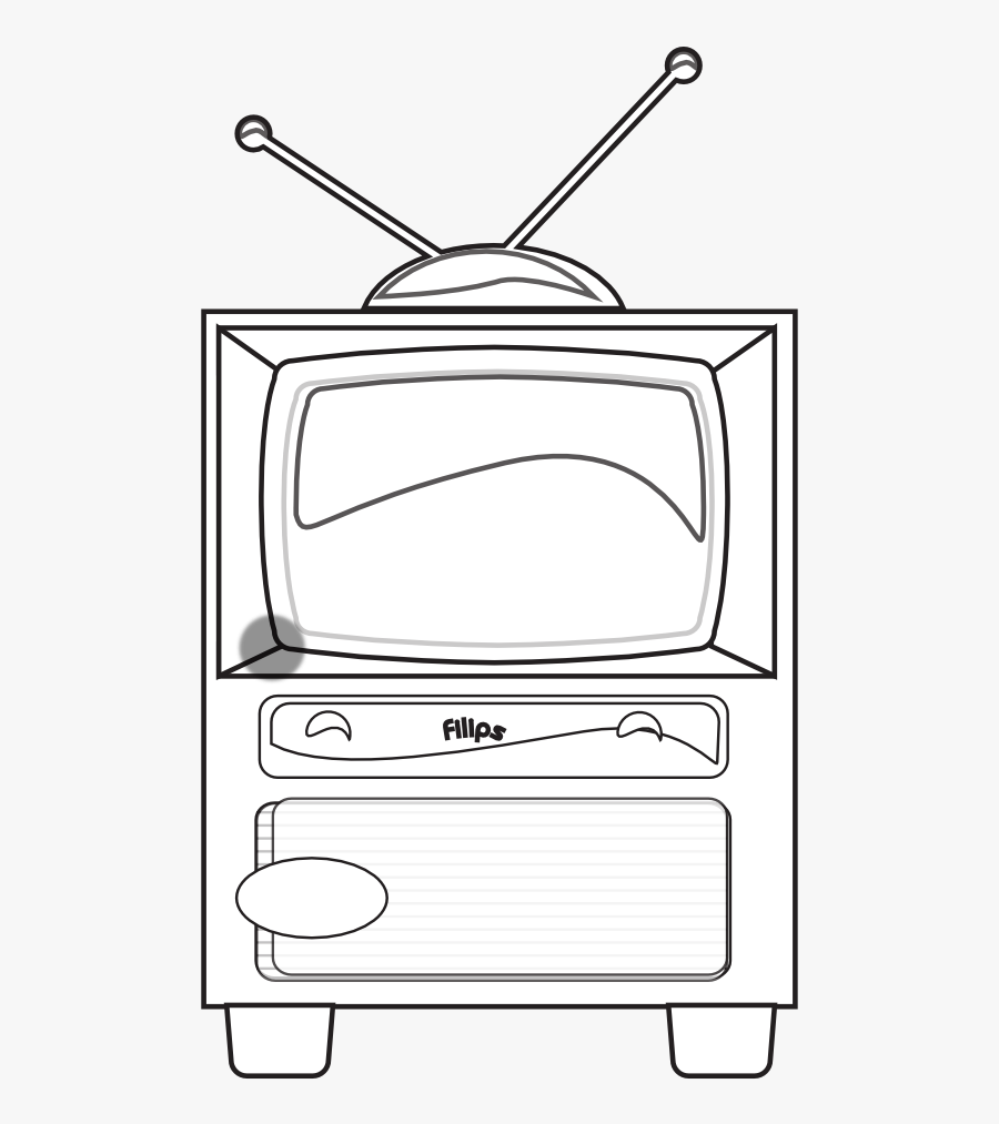 Tv Clipart Clipartist Net - Line Art, Transparent Clipart