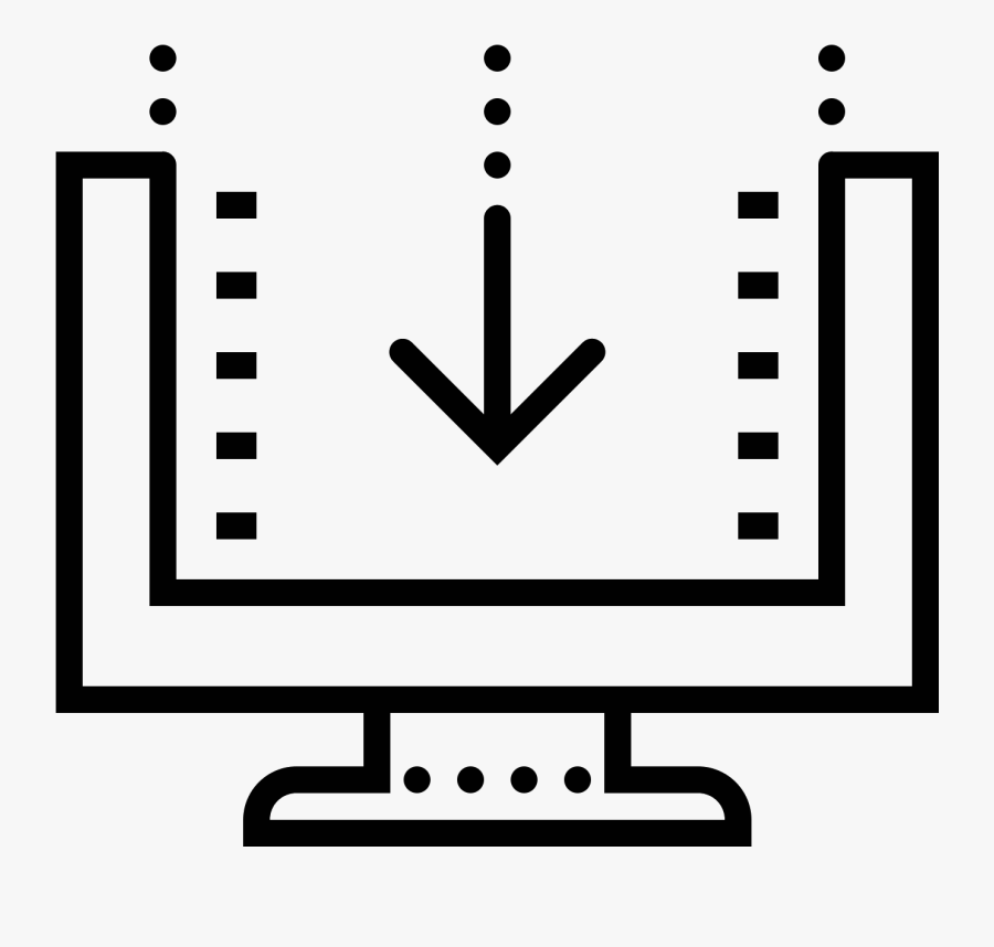 It"s A Logo Of A Flat Screen Tv In The Background, Transparent Clipart