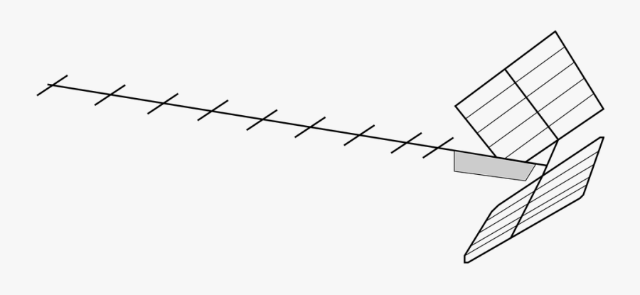 Antenna, Television, Tv, Communication - Yagi Antenna Clipart, Transparent Clipart