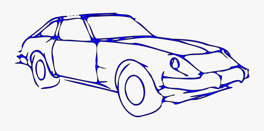 Drawn Car Clipart - Black And White Car Clipart, Transparent Clipart